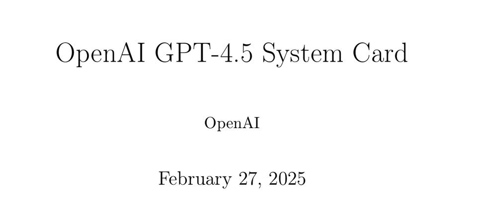 凌晨重磅！OpenAI推出GPT-4.5 - 今日头条 2