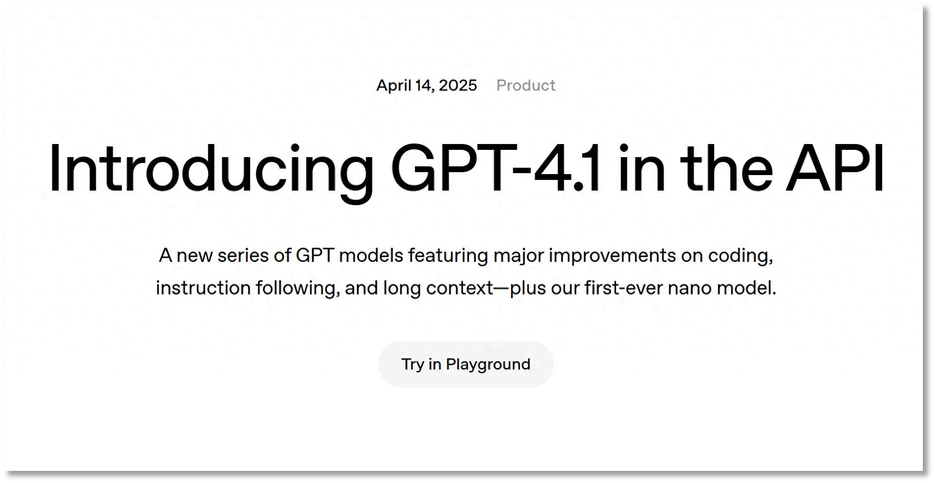 发布不到2个月的GPT-4.5突遭 “抛弃”，GPT-4.1强势接棒，成本较GPT-4o大降 26% - 今日头条 1